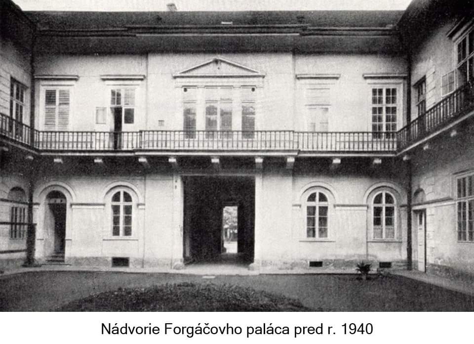 Retro nadvorie Forgacovho palaca