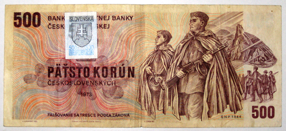 500 korun s kolkom